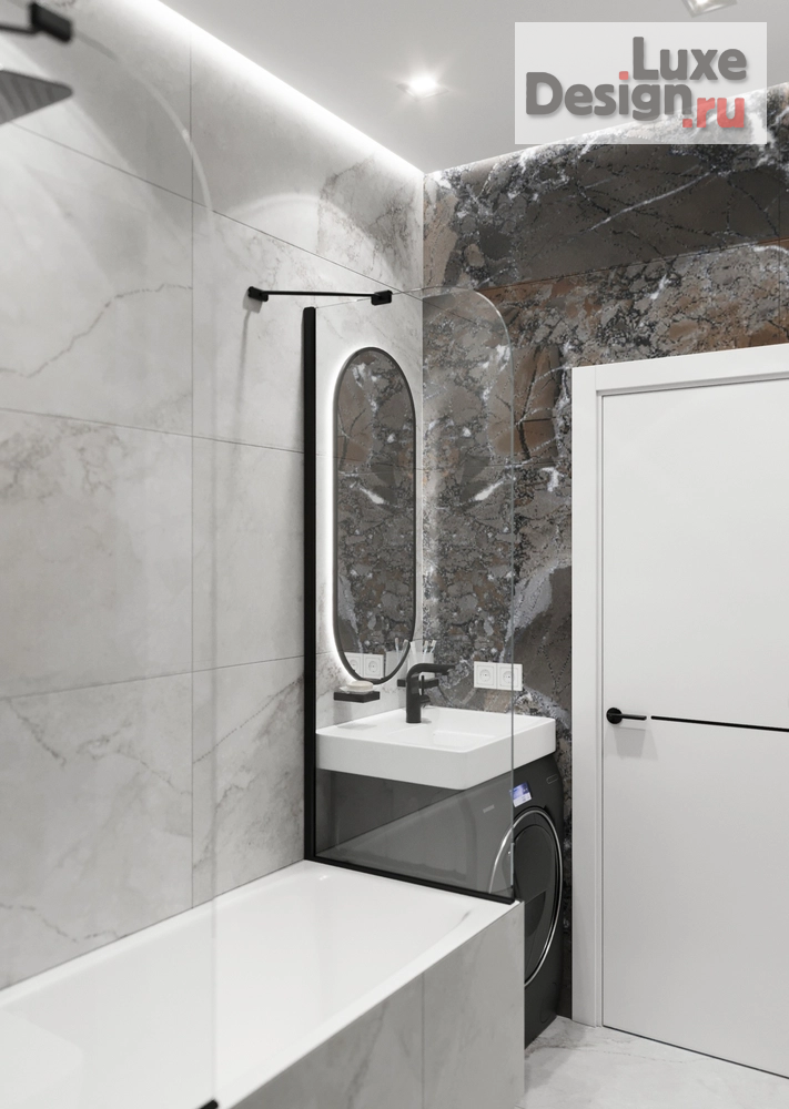 Дизайн интерьера однокомнатной квартиры "Квартира-студия в ЖК Лесопарковый" (фото 10)