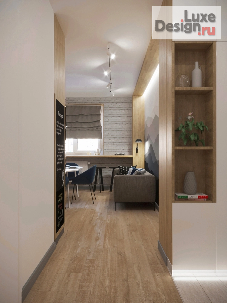 Дизайн интерьера двухкомнатной квартиры "2-х комнатная квартира для молодой семьи в ЖК "Ньютон". г.Челябинск" (фото 10) от дизайнера Горшкова Кристина Дизайн интерьера двухкомнатной квартиры "2-х комнатная квартира для молодой семьи в ЖК "Ньютон". г.Челябинск" (фото 10)