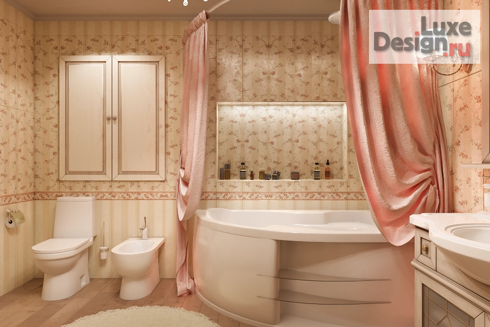 Дизайн интерьера ванной "Ванная комната в классическом стиле" (фото 1)