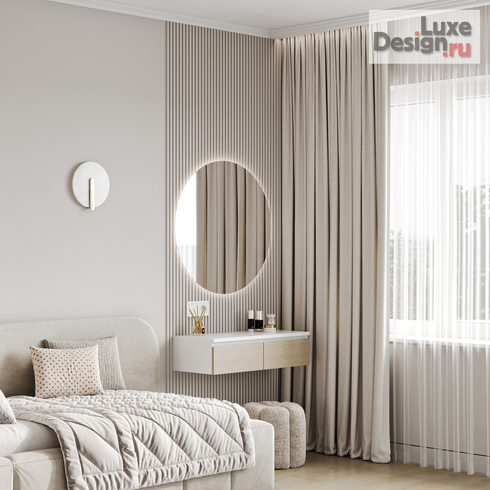 Дизайн интерьера квартиры "Детская комната для девочки в проекте квартиры" (фото 2)
