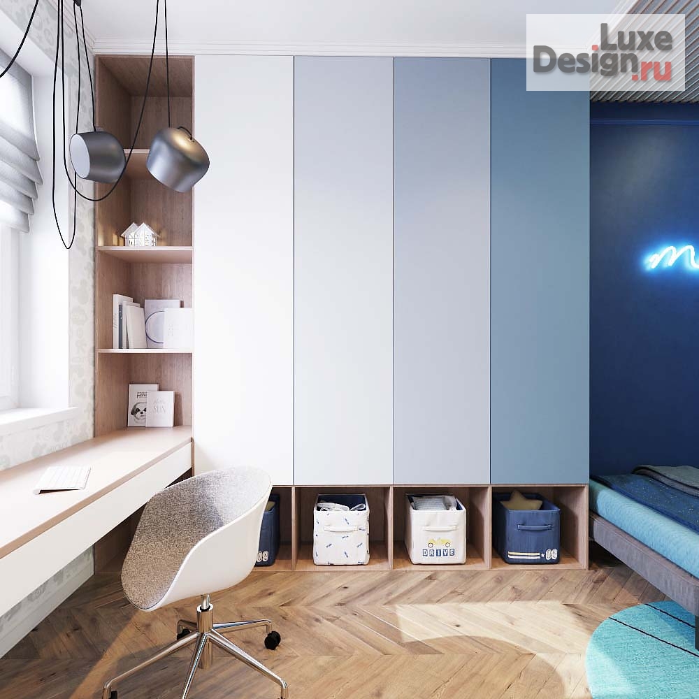 Дизайн интерьера детской "Детская. Квартира 135 м 2" (фото 4)