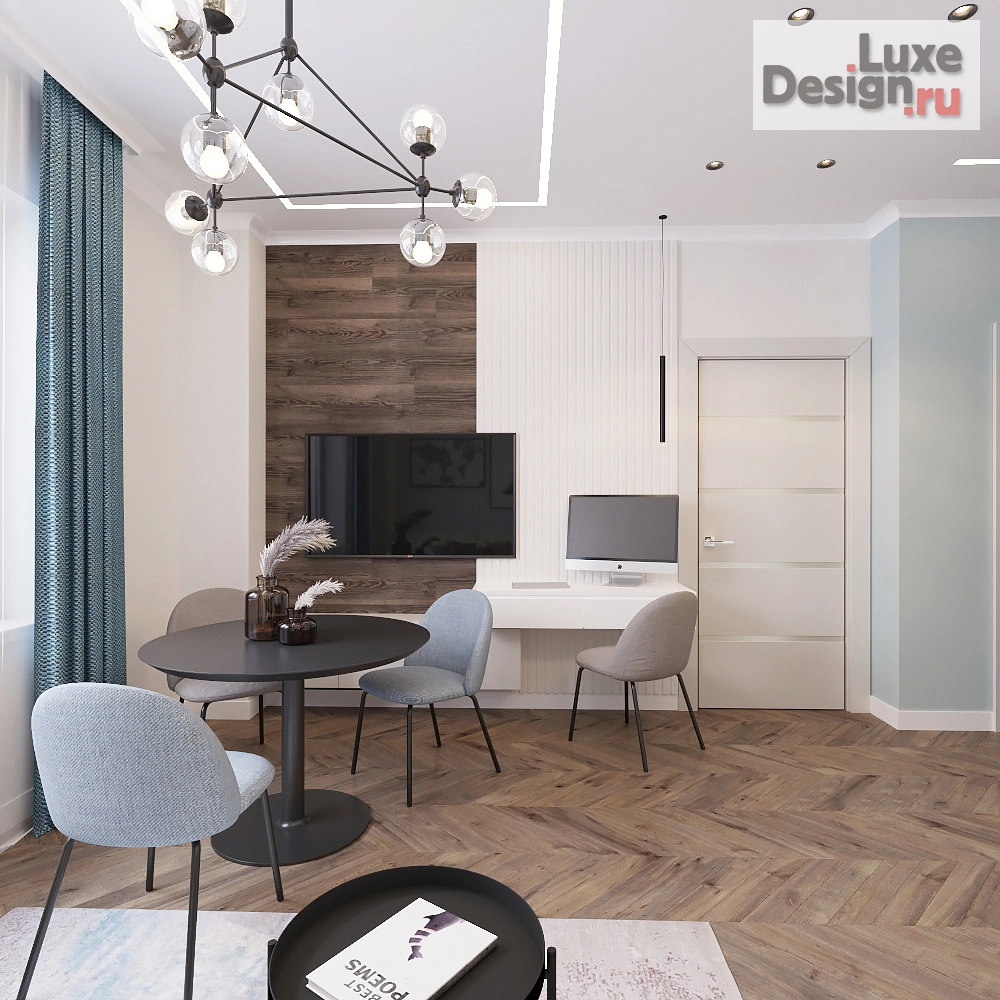 Дизайн интерьера квартиры студии "Гостиная. Квартира-студия" (фото 3)