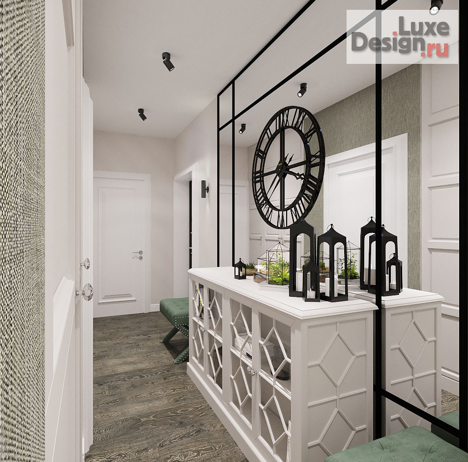 Дизайн интерьера прихожей "Холл. Мансарда" (фото 2)