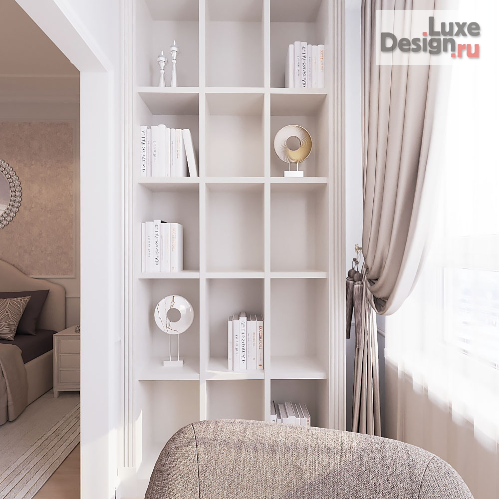 Дизайн интерьера спальни "Спальня. Квартира в классическом стиле " (фото 5)