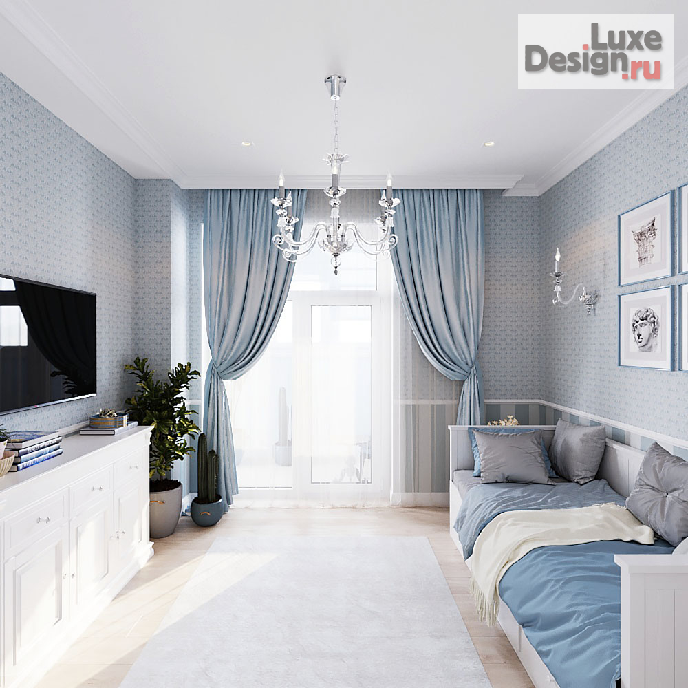 Дизайн интерьера спальни "Гостевая спальня. Квартира в классическом стиле" (фото 4)