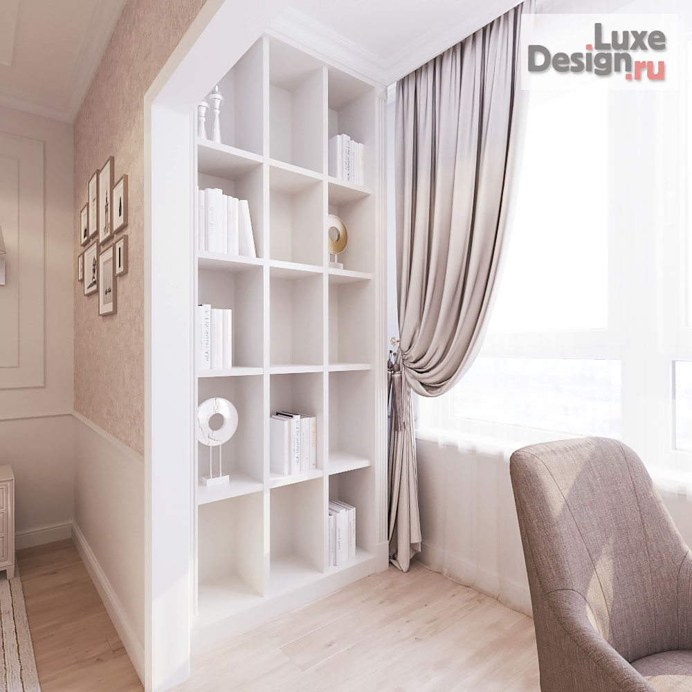 Дизайн интерьера спальни "Спальня. Квартира в классическом стиле " (фото 4)