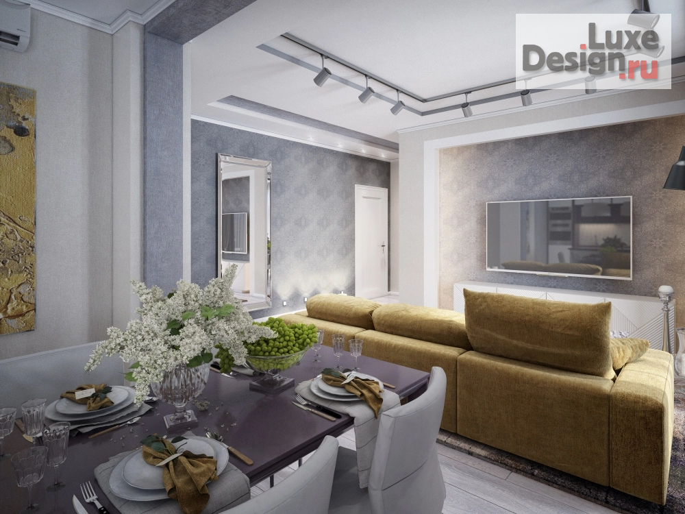 Дизайн интерьера трехкомнатной квартиры "Квартира в ЖК Ньютон" (фото 5) от дизайнера Богданова Ирина Дизайн интерьера трехкомнатной квартиры "Квартира в ЖК Ньютон" (фото 5)