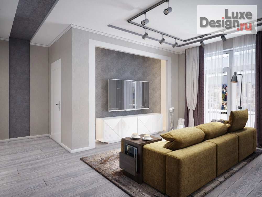 Дизайн интерьера трехкомнатной квартиры "Квартира в ЖК Ньютон" (фото 6) от дизайнера Богданова Ирина Дизайн интерьера трехкомнатной квартиры "Квартира в ЖК Ньютон" (фото 6)