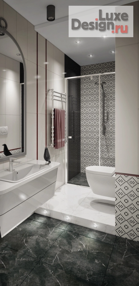 Дизайн интерьера трехкомнатной квартиры "Квартира в ЖК Ньютон" (фото 13)