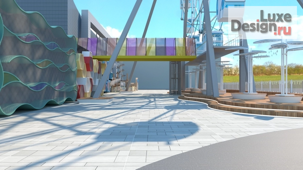 Общественная архитектура "Проект входной группы с зоной отдыха и детской площадкой КРК Мегаполис, г. Челябинск" (фото 2)