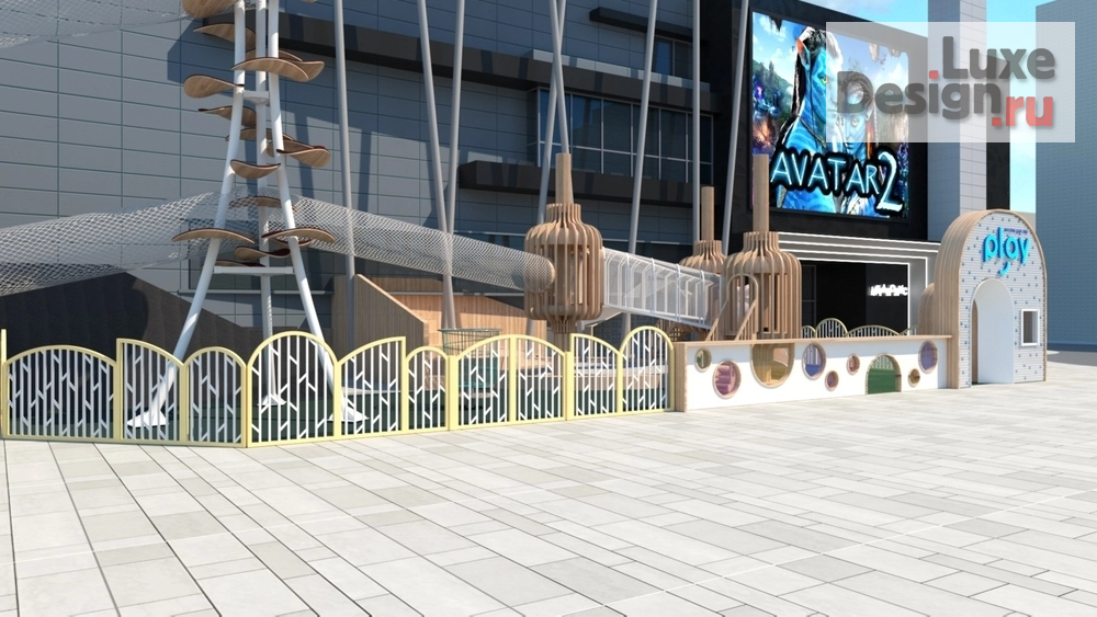 Общественная архитектура "Проект входной группы с зоной отдыха и детской площадкой КРК Мегаполис, г. Челябинск" (фото 5)