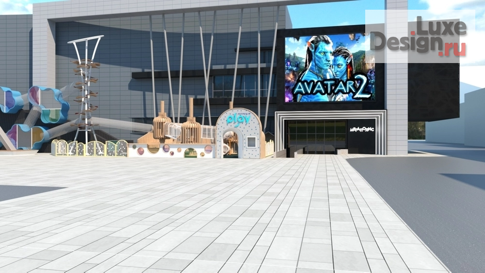 Общественная архитектура "Проект входной группы с зоной отдыха и детской площадкой КРК Мегаполис, г. Челябинск" (фото 6)