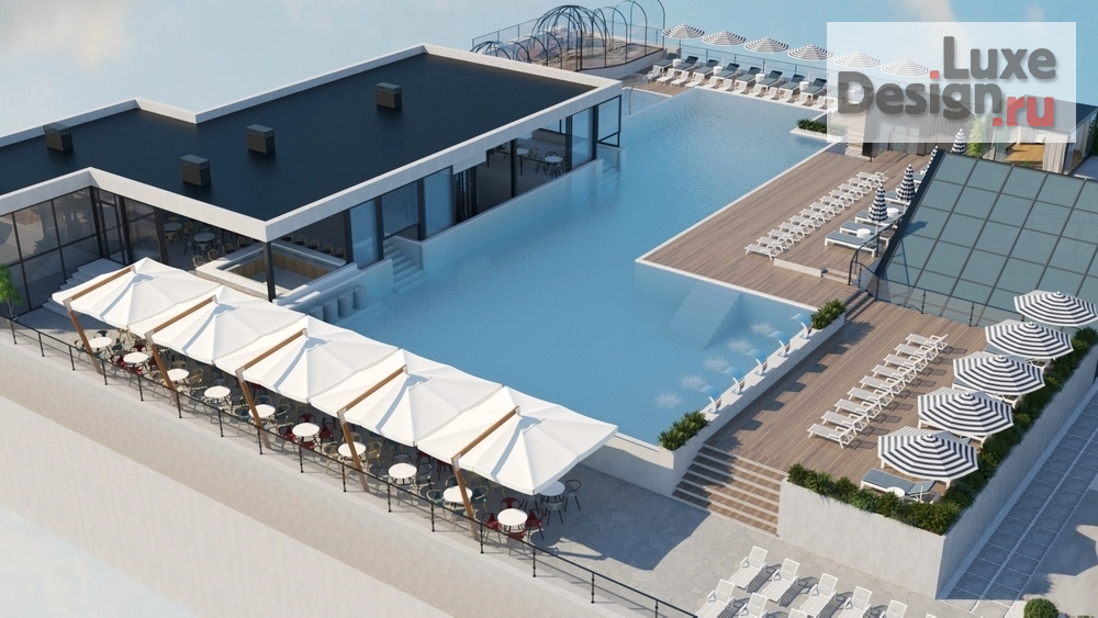 Дизайн интерьера оздоровительного комплекса "Термы "Лето". Эскизный проект крыши." (фото 1)