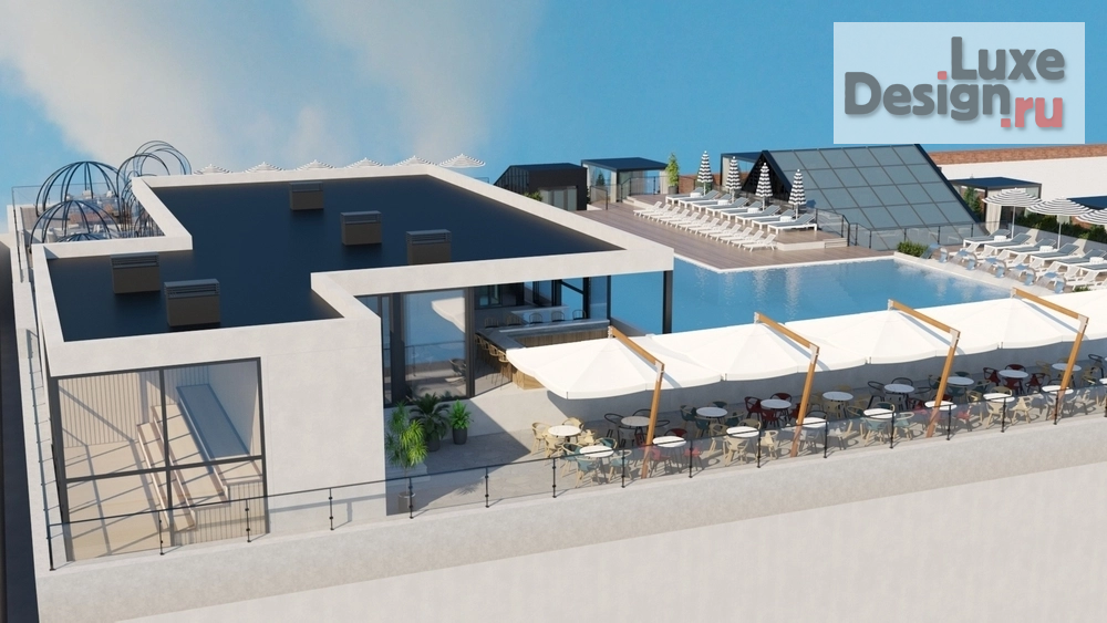 Дизайн интерьера оздоровительного комплекса "Термы "Лето". Эскизный проект крыши." (фото 2)