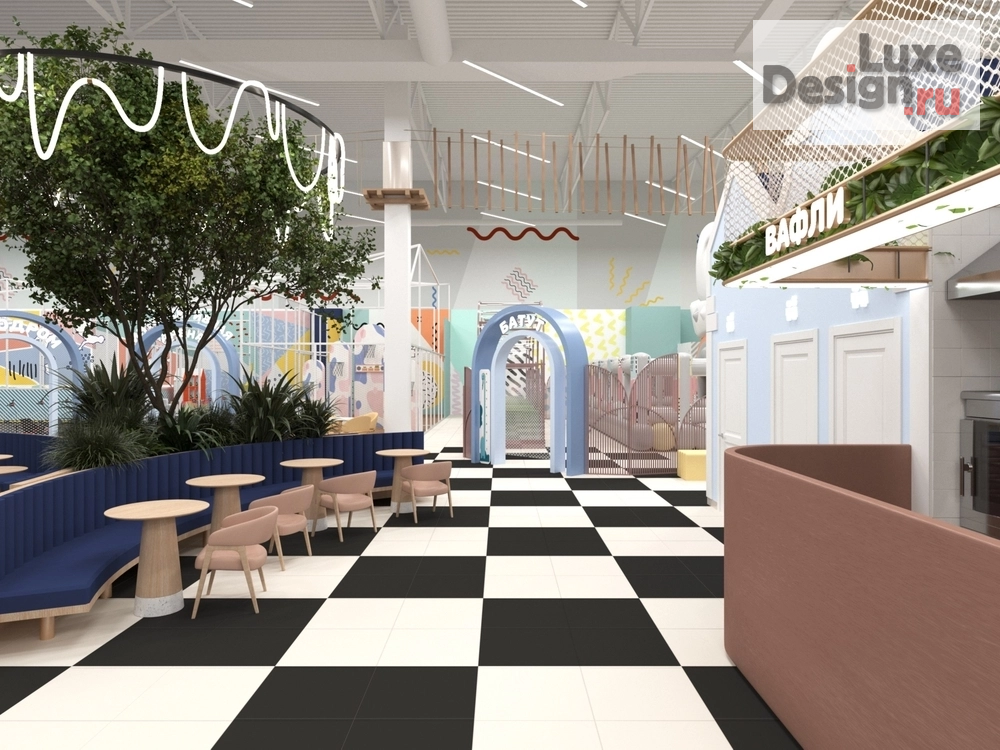 Дизайн интерьера торгового комплекса "Проект семейного парка развлечений "Мегаленд" ТРЦ "МЕГА" Омск" (фото 12)