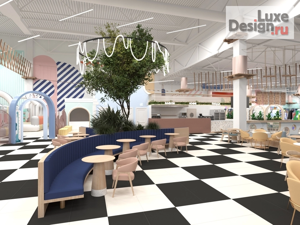 Дизайн интерьера торгового комплекса "Проект семейного парка развлечений "Мегаленд" ТРЦ "МЕГА" Омск" (фото 14)