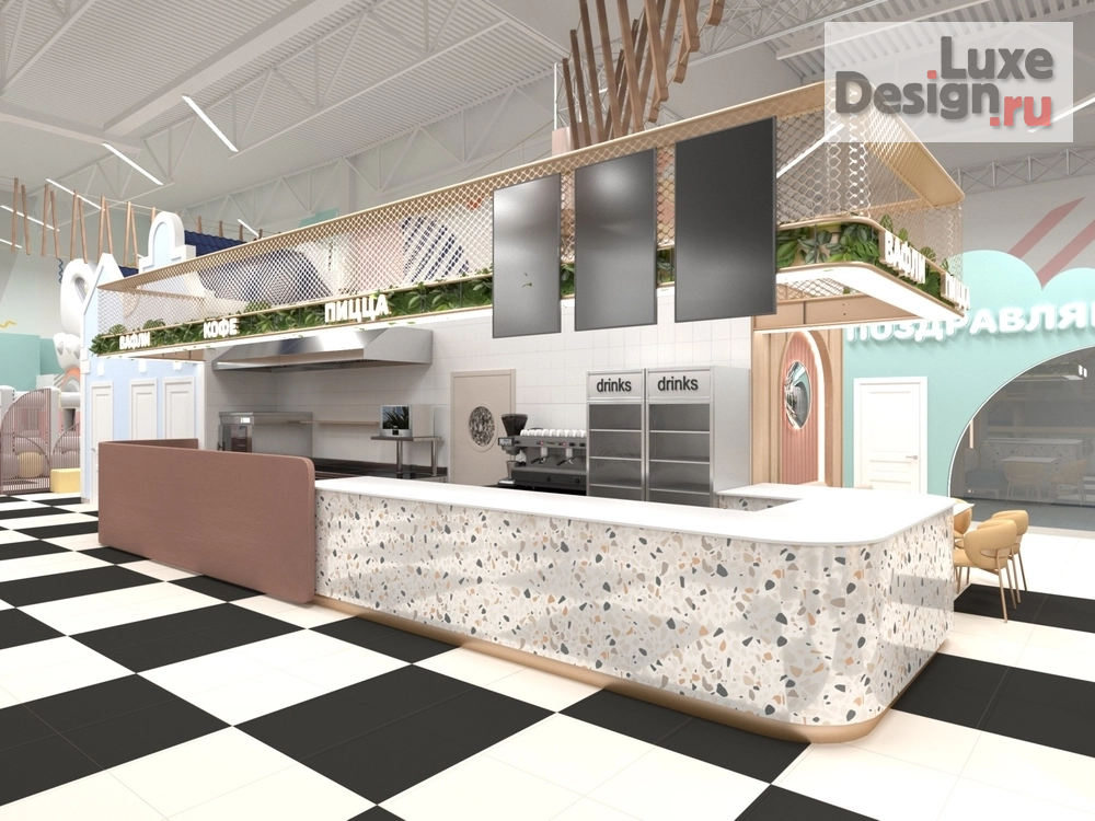 Дизайн интерьера торгового комплекса "Проект семейного парка развлечений "Мегаленд" ТРЦ "МЕГА" Омск" (фото 4)