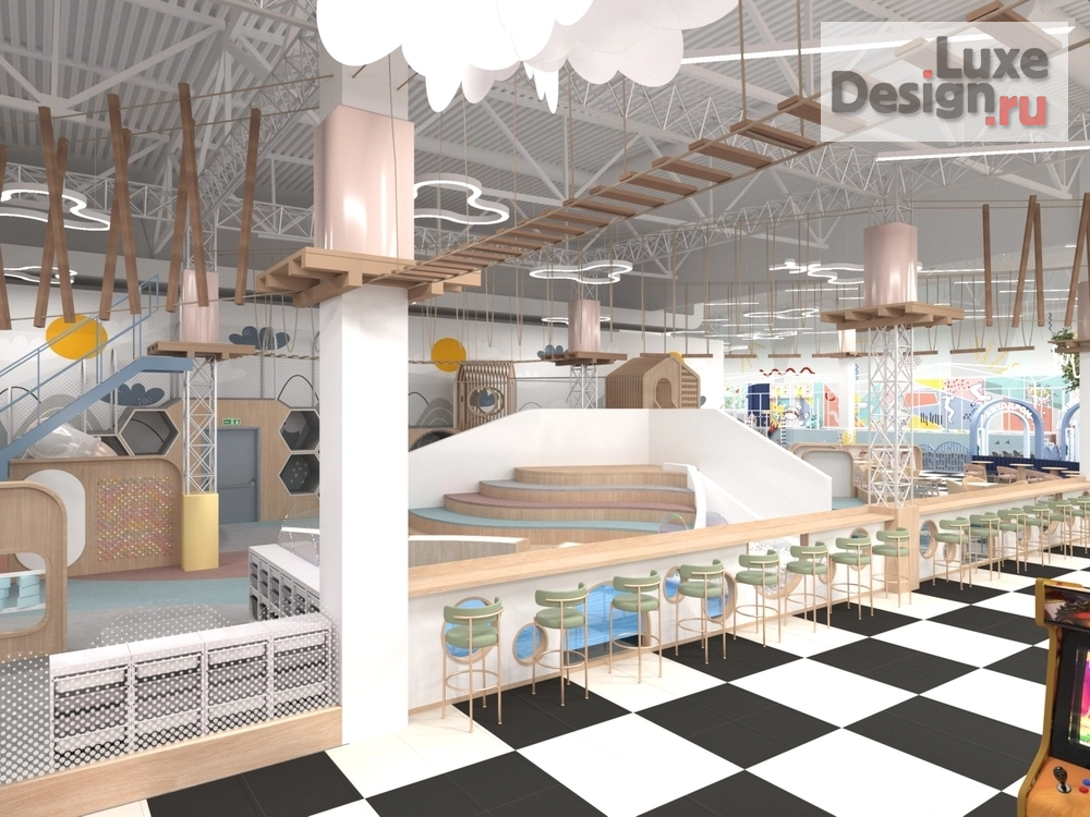 Дизайн интерьера торгового комплекса "Проект семейного парка развлечений "Мегаленд" ТРЦ "МЕГА" Омск" (фото 8)