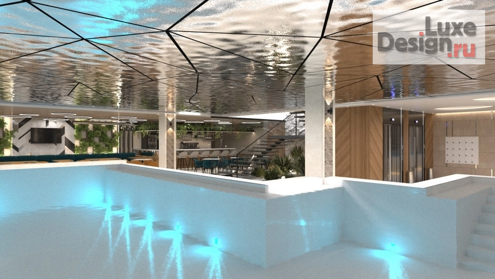 Дизайн интерьера оздоровительного комплекса "Первый этаж терм "Лето" КРК Мегаполис" (фото 8)