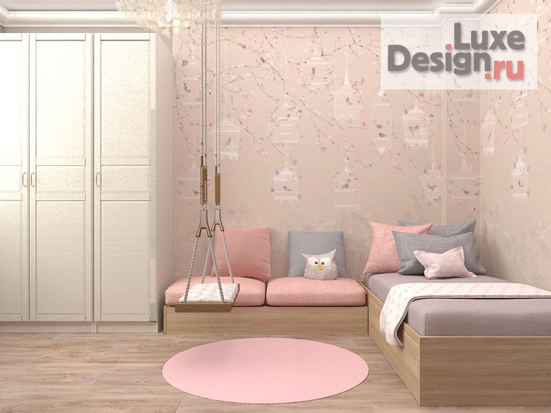 Дизайн интерьера четырехкомнатной квартиры "Детская комната" (фото 1)