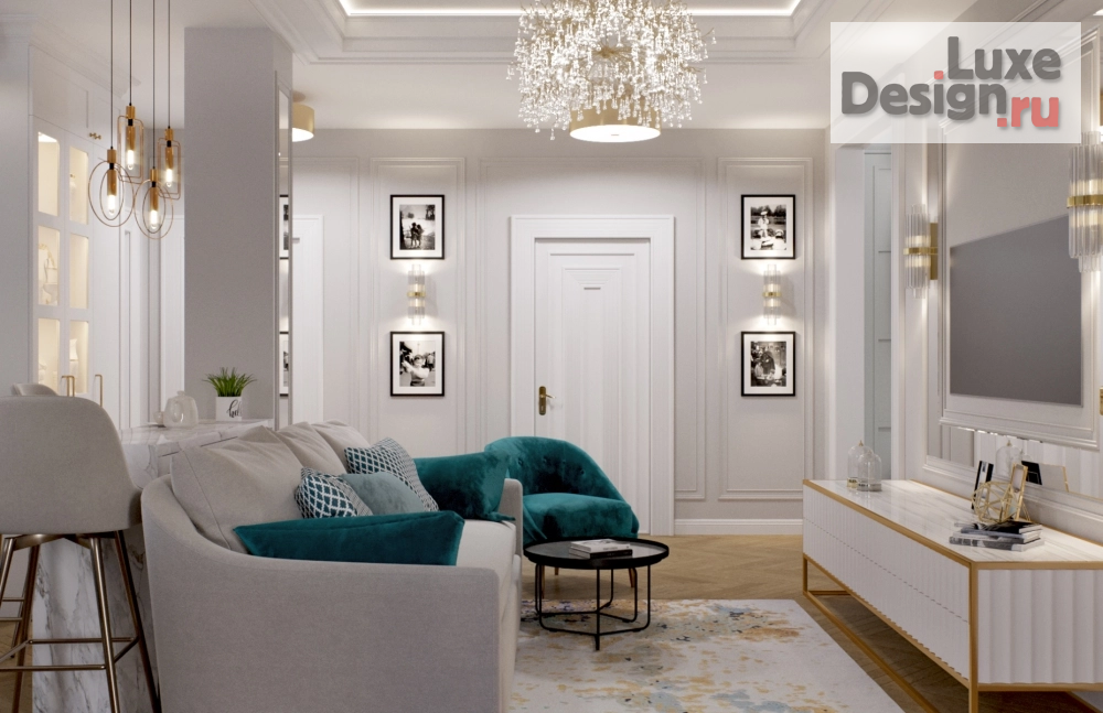 Дизайн интерьера четырехкомнатной квартиры "Квартира в ЖК Ньютон" (фото 3)