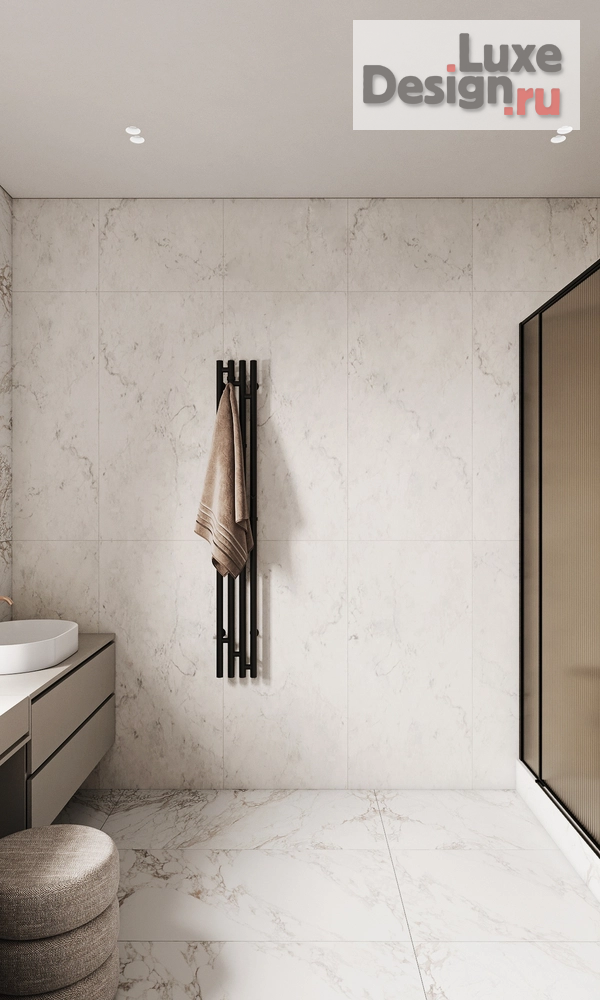 Дизайн интерьера ванной "Санузел Истра" (фото 3)