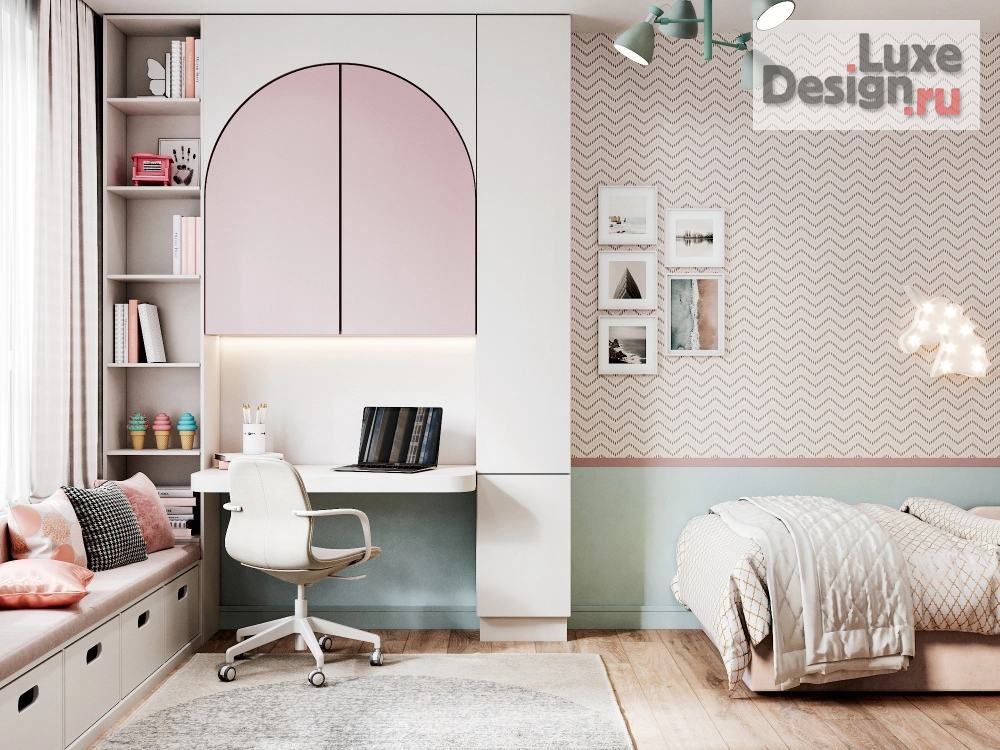 Дизайн интерьера детской "Светлая детская в скандинавском стиле" (фото 3)