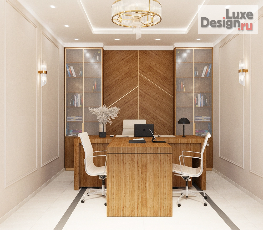 Дизайн интерьера офиса "Кабинет руководителя" (фото 1)