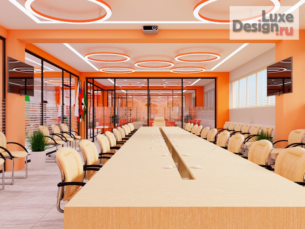 Дизайн интерьера офиса "Яркий офис" (фото 2)