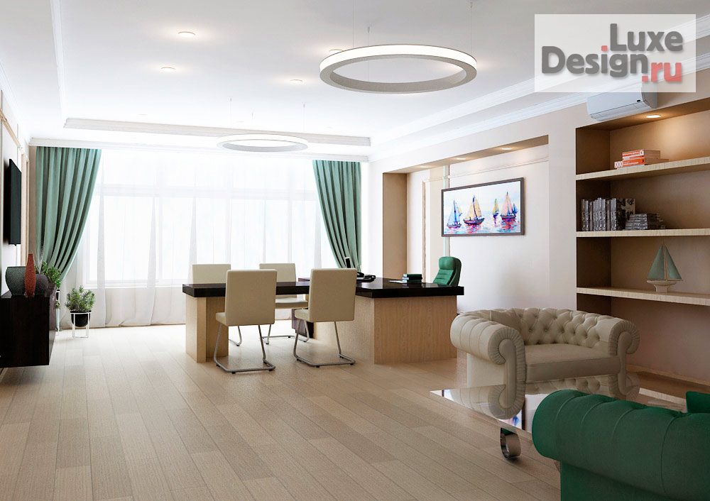 Дизайн интерьера офиса "Кабинет руководителя" (фото 3)