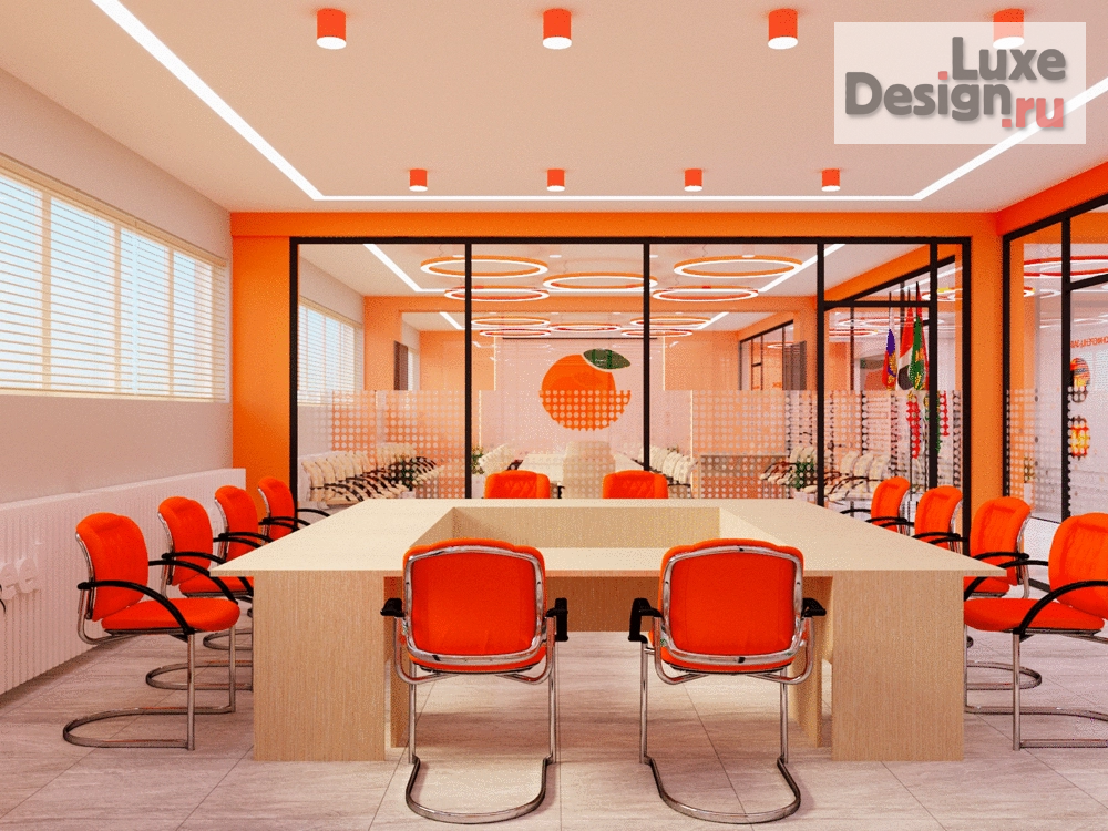 Дизайн интерьера офиса "Яркий офис" (фото 3)