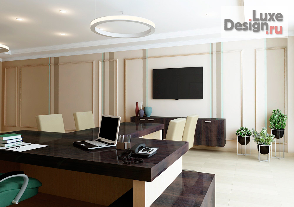 Дизайн интерьера офиса "Кабинет руководителя" (фото 2)