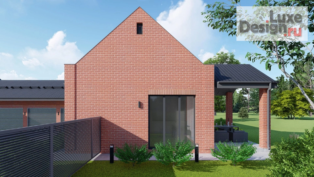 Частная архитектура "Проект П-образного дома " (фото 5)