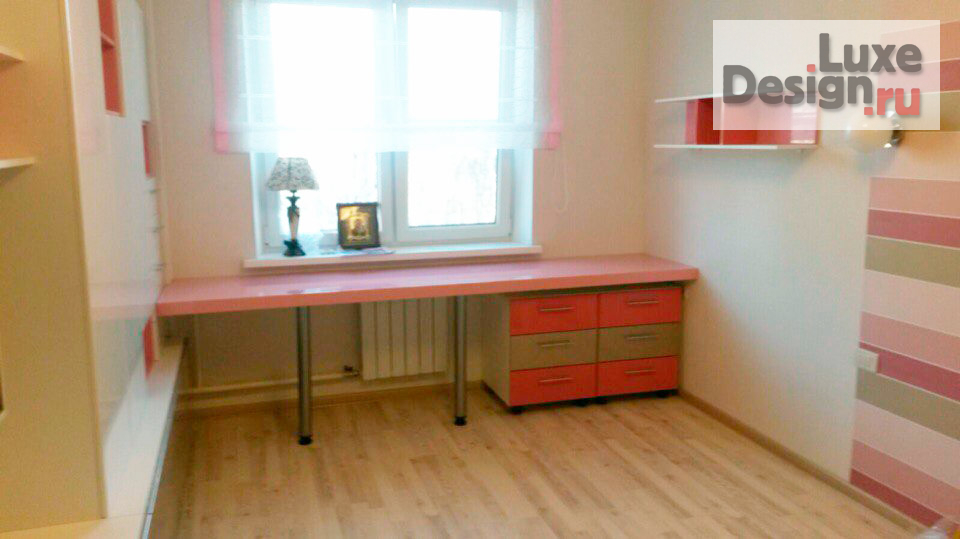 Дизайн интерьера детской "Детская для юной модницы" (фото 2)