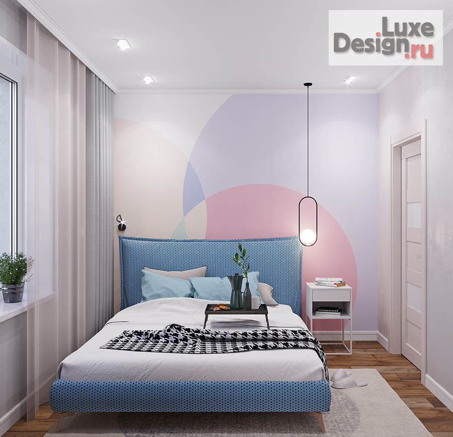 Дизайн интерьера однокомнатной квартиры "Однокомнатная квартира в нежных тонах" (фото 7)