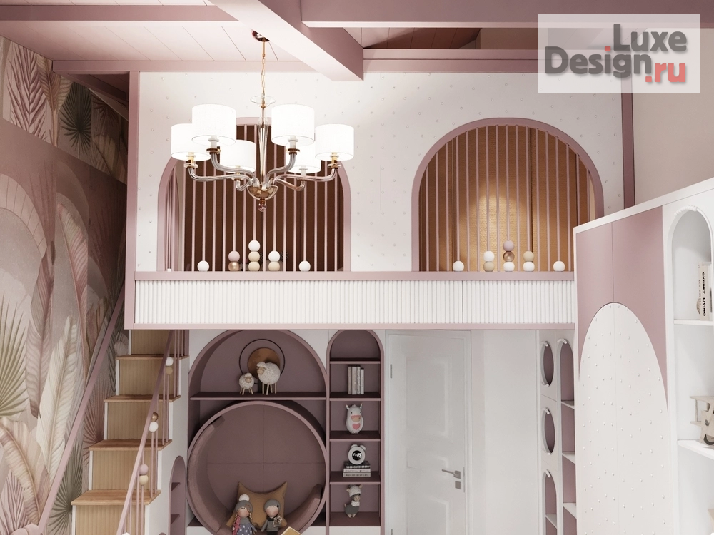 Дизайн интерьера частного дома "детская " (фото 6)