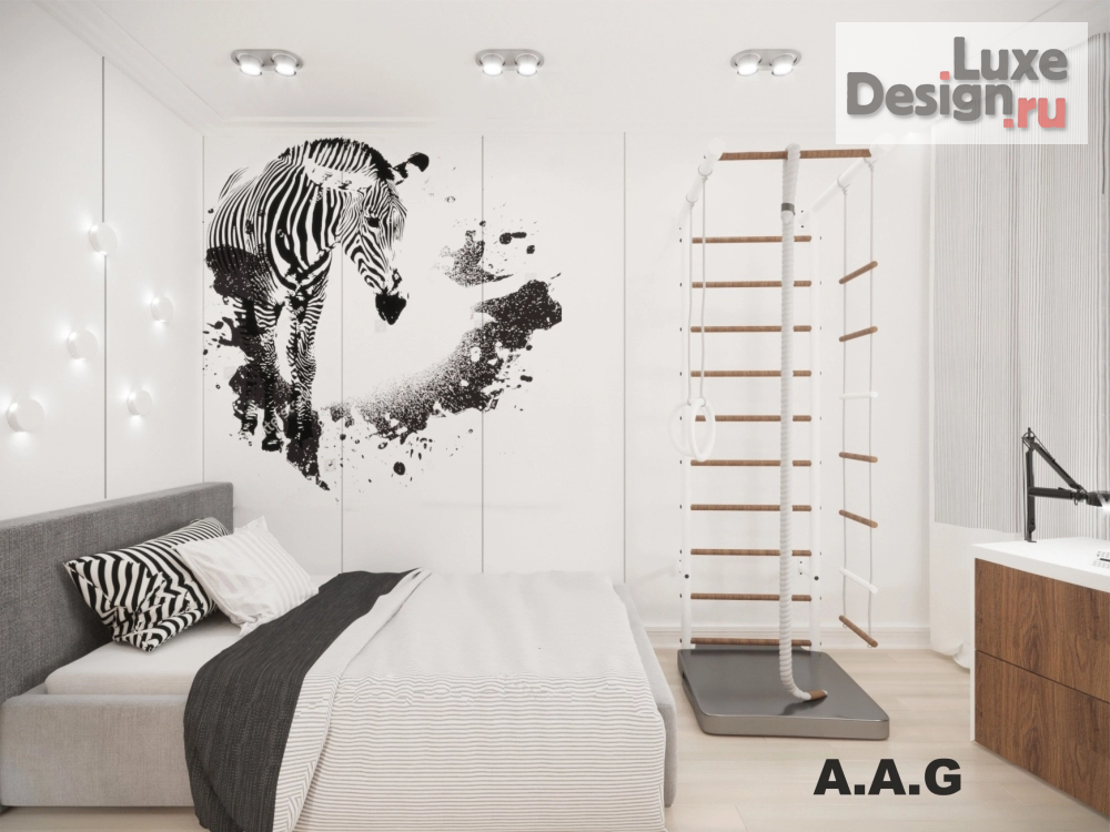 Дизайн интерьера четырехкомнатной квартиры "минимализм для подростка " (фото 4)