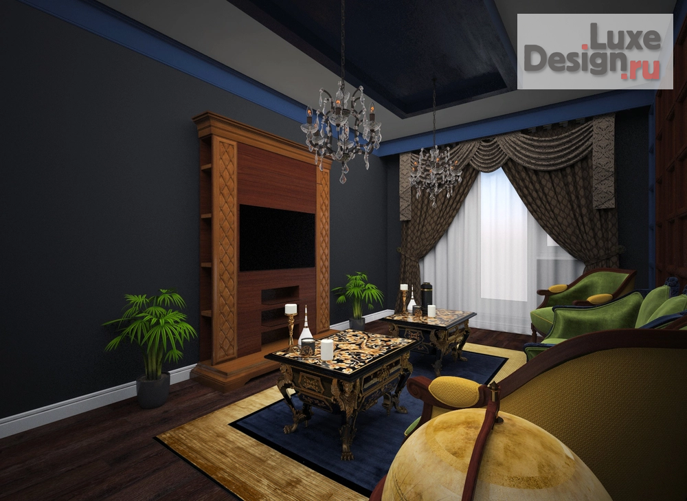 Дизайн интерьера гостиной "гостиная" (фото 2)