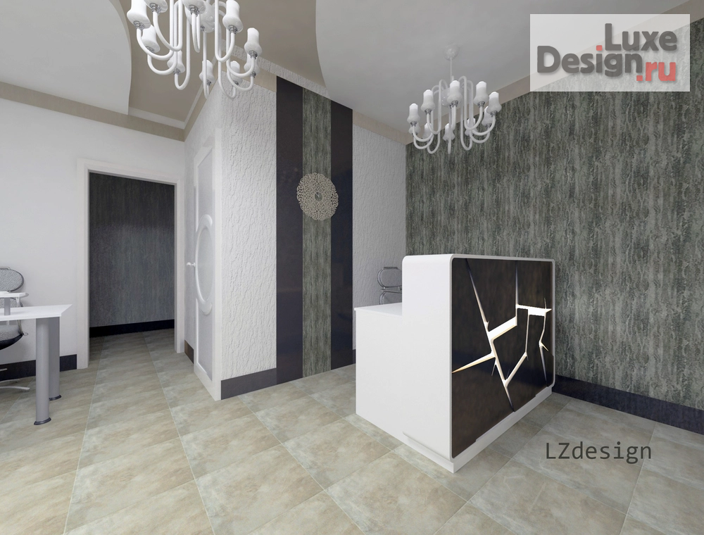 Дизайн интерьера кабинета "Рессепшн салона красоты" (фото 1)