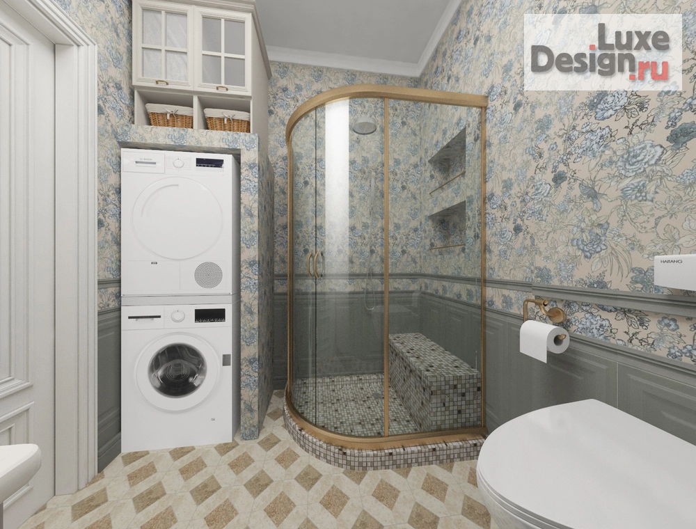 Дизайн интерьера ванной "Душевая комната" (фото 1)