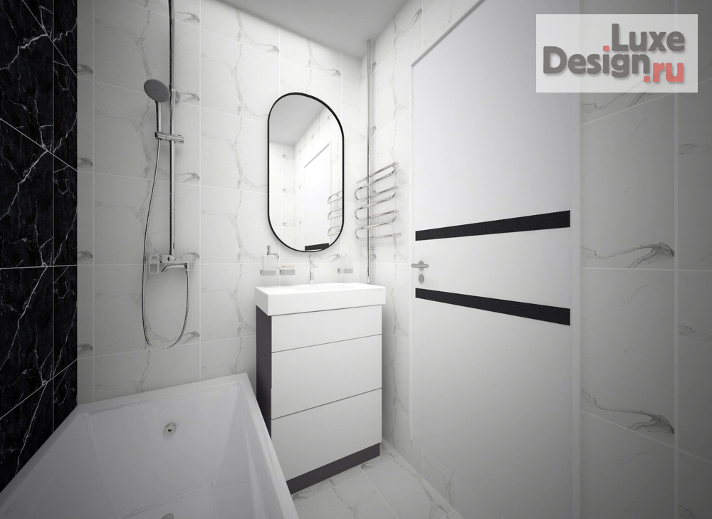 Дизайн интерьера квартиры "Ванная" (фото 2)