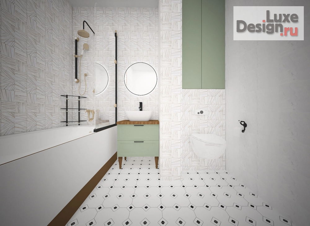 Дизайн интерьера квартиры "Ванная" (фото 1)