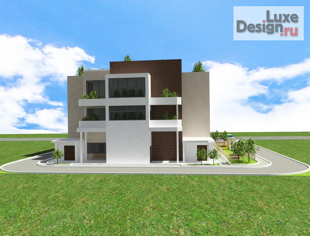 Частная архитектура "Малоквартирный жилой дом" (фото 1)