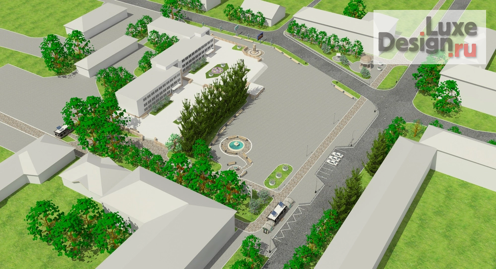 Ландшафтный дизайн "Площадь" (фото 2)