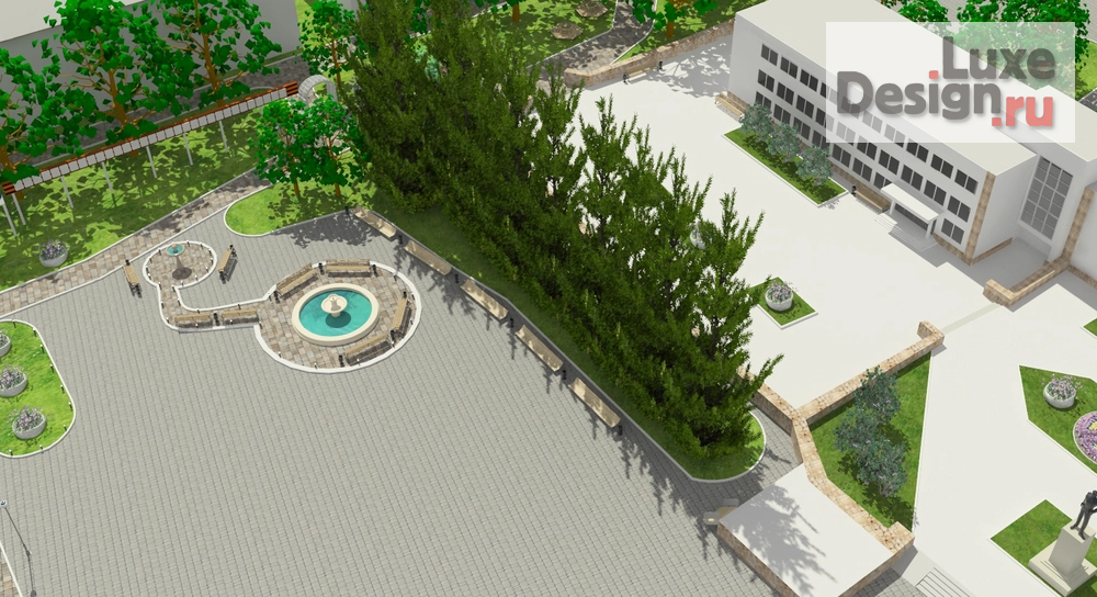 Ландшафтный дизайн "Площадь" (фото 4)