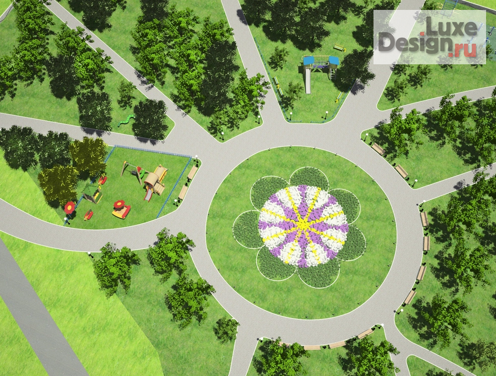 Ландшафтный дизайн "Сквер" (фото 2)