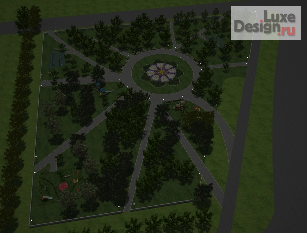 Ландшафтный дизайн "Сквер" (фото 3)