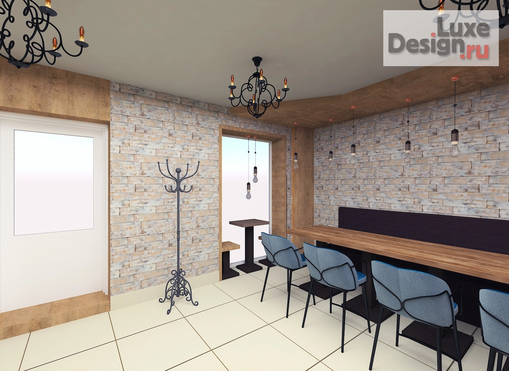 Дизайн интерьера кафе "Кондитерская" (фото 3)