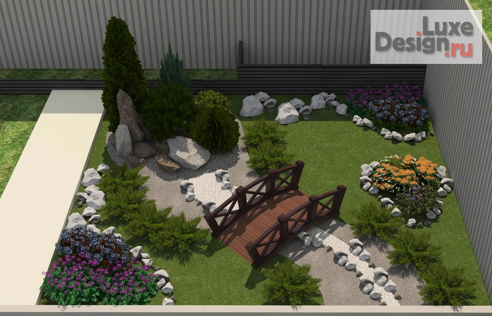 Ландшафтный дизайн "Декоратиивный участок" (фото 1)