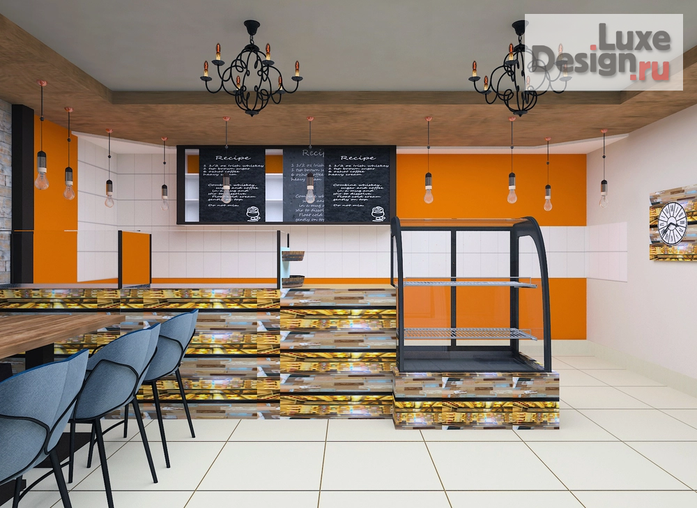 Дизайн интерьера кафе "Кондитерская" (фото 1)